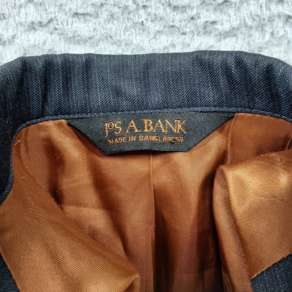 Joseph A Bank Wool Blazer Mens 46R Gray‎ Two Button Classic Sport Coat